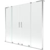 Mexen Velar L Duo Badewannenabtrennung 2-flügelig verschiebbar 180 x 150 cm, transparent, chrom - 896-180-003-02-01