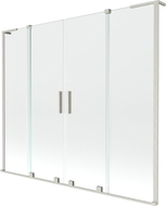 Mexen Velar L Duo Duschwand 2-flügelig, verschiebbar 180 x 150 cm, transparent, gebürsteter Nickel - 896-180-003-02-97