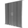 Mexen Velar L Duo Badewannenfaltwand, 2-flügelig, 140 x 150 cm, Graphit, Chrom - 896-140-003-42-01