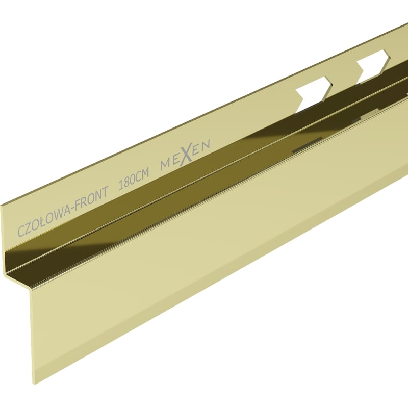 Mexen Line-B vordere Duschrinne 180 cm, gold - 185003180U