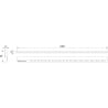 Mexen Line-B Duschablaufrinne frontal 180 cm, gold gebürstet - 185503180U