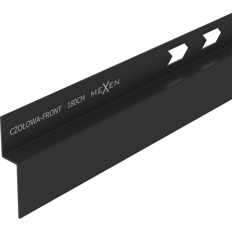 Mexen Line-B Front-Duschwannenschiene 180 cm, schwarz - 187003180U
