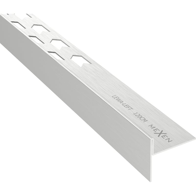 Mexen Line-B Bodenschwellenprofil 120 cm links, Inox - 181001120L