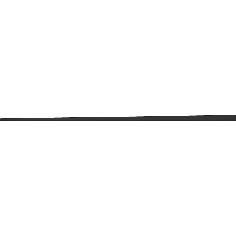 Mexen Line-B Boden Gefälleleiste 120 cm links, schwarz - 187001120L