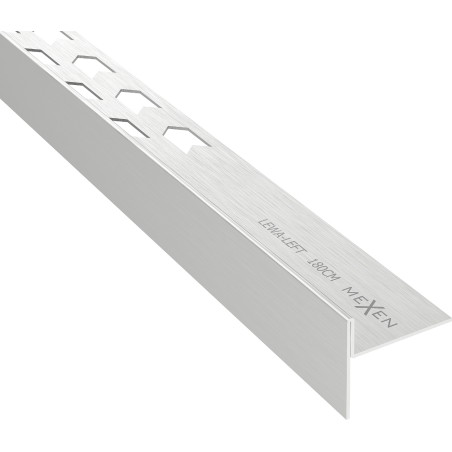 Mexen Line-B Bodenabschlussschiene 180 cm links, Inox - 181001180L