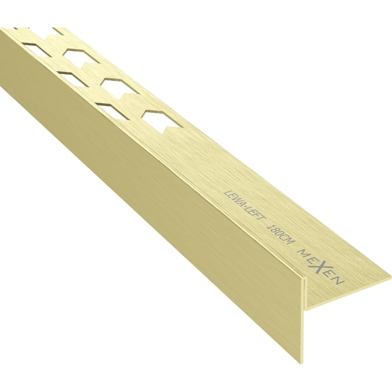 Mexen Line-B bodenablaufleiste 180 cm links, gold gebürstet - 185501180L