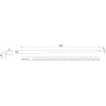 Mexen Line-B Bodenablaufleiste 120 cm rechts, Inox - 181001120R