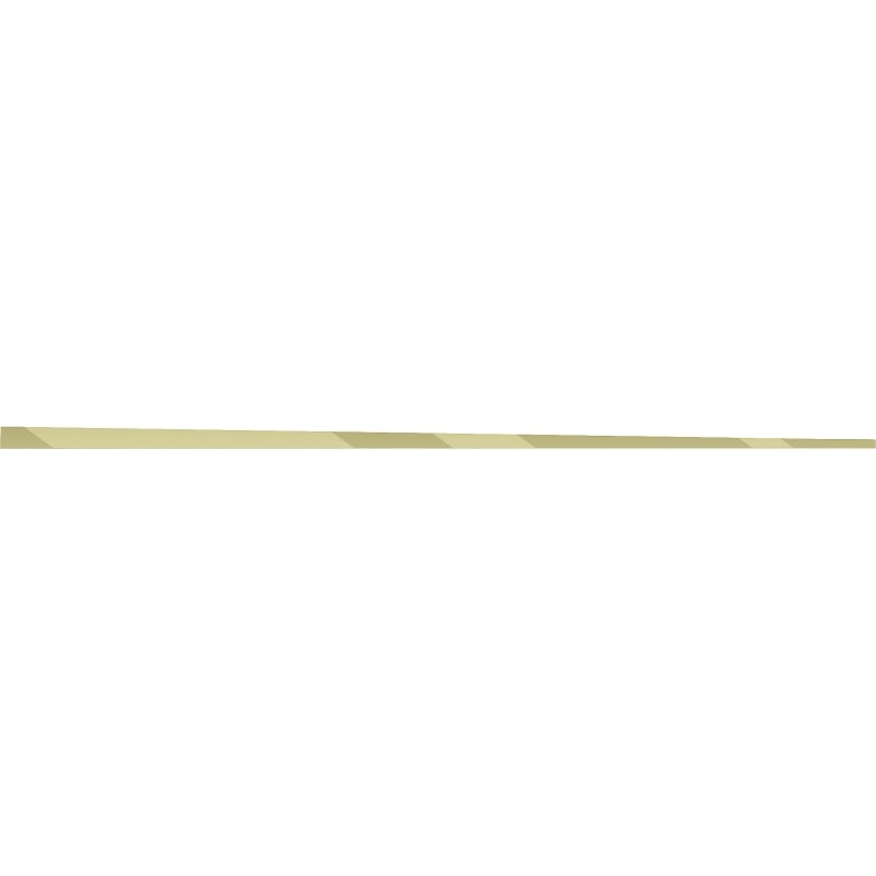 Mexen Line-B Bodenabschlussschiene 120 cm rechts, gold - 185001120R