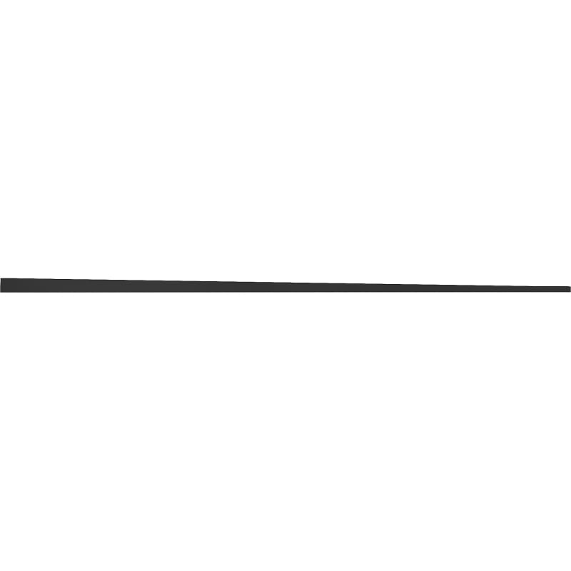 Mexen Line-B Bodenabfallleiste 120 cm rechts, schwarz - 187001120R