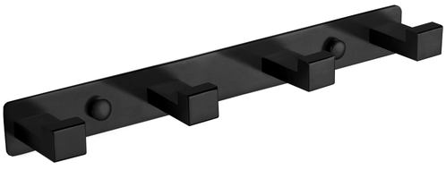Mexen Vierfach-Handtuchhaken, schwarz - 709264-70