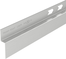 Mexen Line-B Wandabschlussleiste 120 cm rechts, Inox - 181002120R