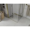 Mexen Lima faltbare Duschkabine 90 x 90 cm, transparent, gold - 856-090-090-50-00