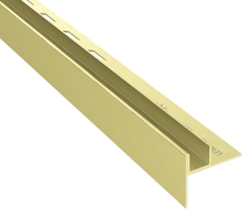 Mexen Line-B Glasablaufschiene 120 cm links, gebürstetes Gold - 185504120L