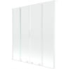 Mexen Velar L Duo Badewannenwand 2-flügelig, verschiebbar 160 x 150 cm, transparent, weiß - 896-160-003-02-20