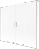 Mexen Velar L Duo Duschwand 2-flügelig, verschiebbar 200 x 150 cm, matt, gebürsteter Nickel - 896-200-003-32-97