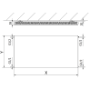 Mexen Flat CF11 Plattenheizkörper 400 x 800 mm, seitlicher Anschluss, 444 W, weiß - W411F-040-080-00