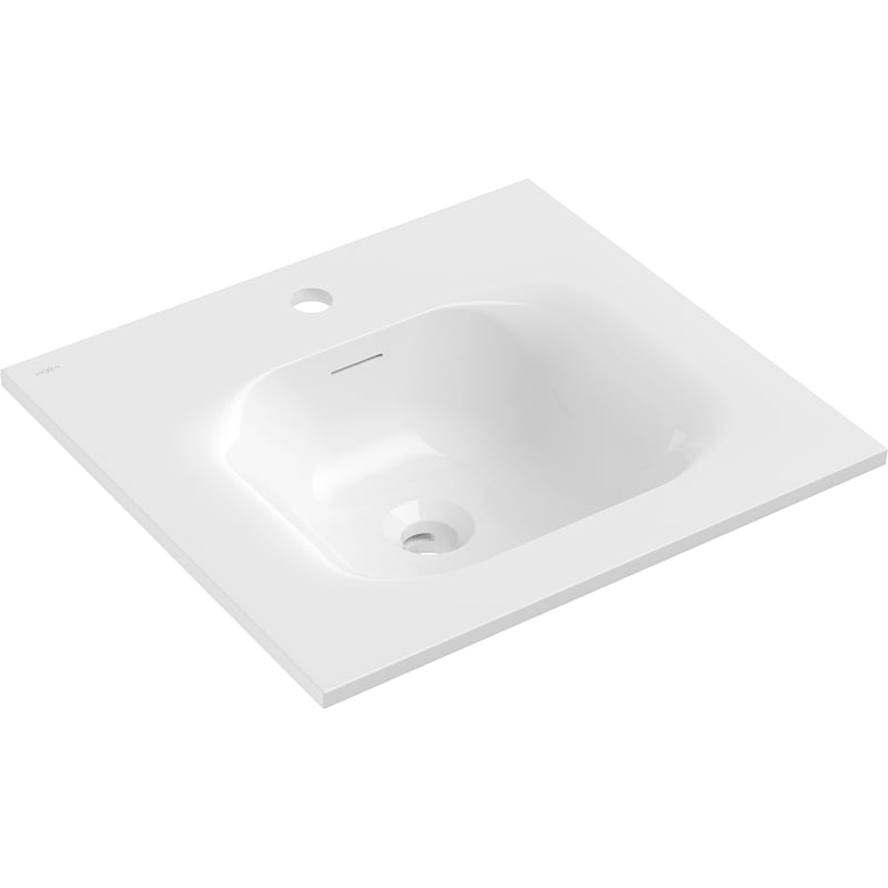 Mexen Vela eingelassene Waschtischplatte 51 x 46,5 cm, weiß glänzend - 25235000