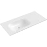 Mexen Vela Waschbecken in die Arbeitsplatte eingelassen links 101 x 46,5 cm, weiß glänzend - 25231000L
