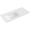 Mexen Vela Waschbecken eingelassen links 101 x 46,5 cm, weiß matt - 25231001L