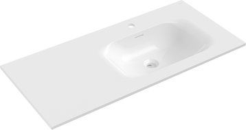 Mexen Vela Einbauwaschbecken rechts 101 x 46,5 cm, weiß matt - 25231001P