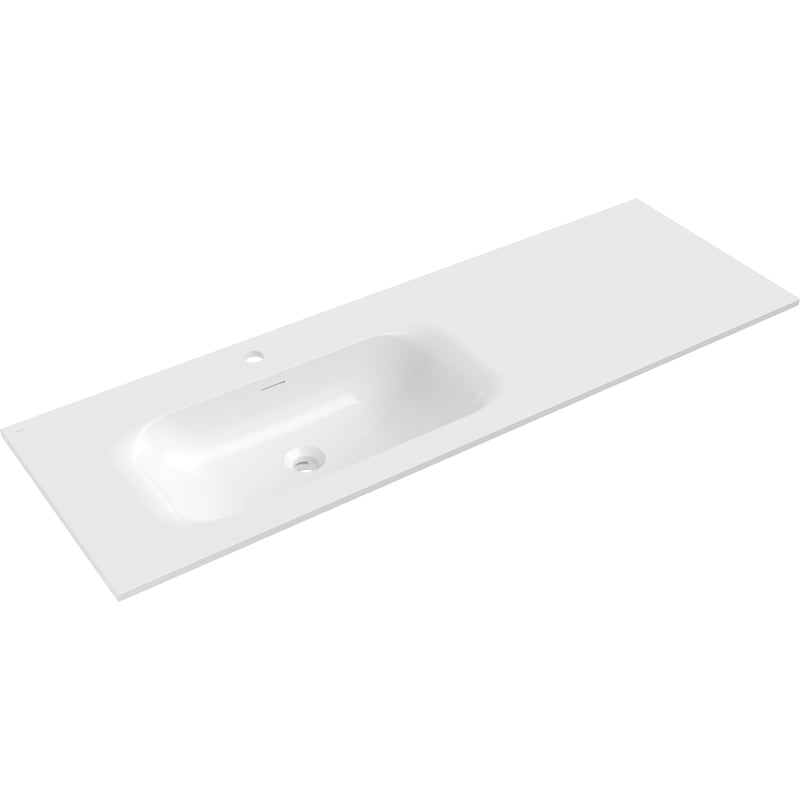 Mexen Vela Einbauwaschbecken links 141 x 46,5 cm, weiß glänzend - 25231400L