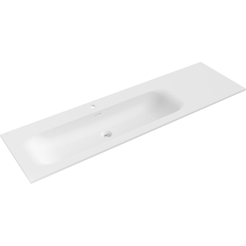 Mexen Vela Waschbecken zur Montage auf der linken Seite 161 x 46,5 cm, weiß matt - 25231601L