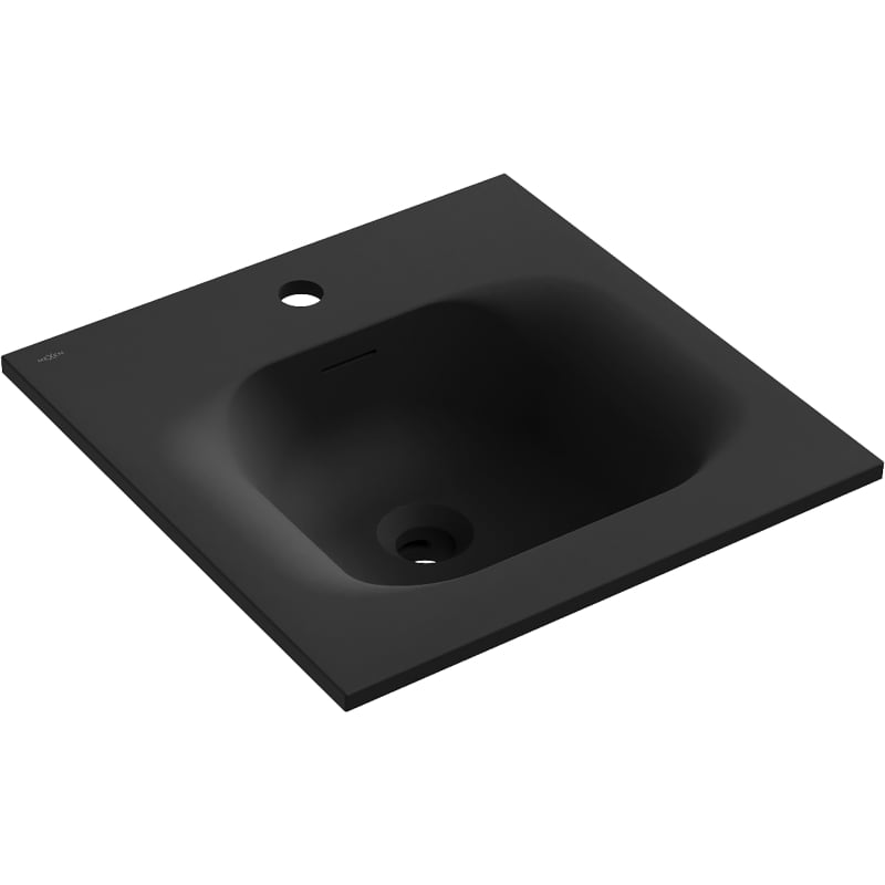 Mexen Vela Einbaubecken 46 x 46,5 cm, Schwarz Matt - 25234571