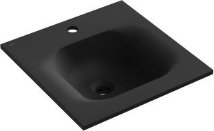 Mexen Vela Einbaubecken 46 x 46,5 cm, Schwarz Matt - 25234571