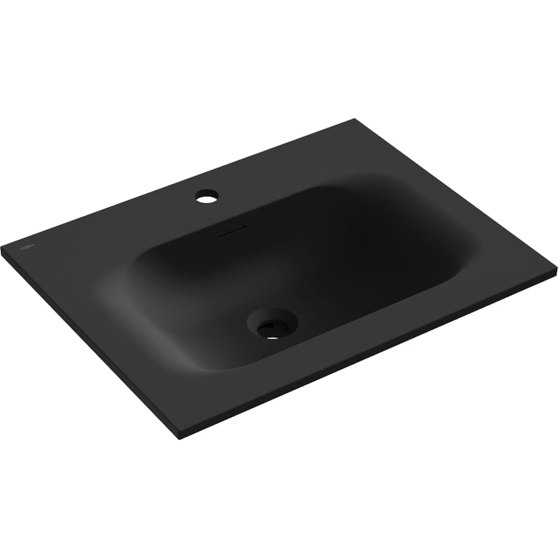 Mexen Vela Einbauwaschbecken 61 x 46,5 cm, schwarz matt - 25236071