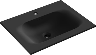 Mexen Vela Einbauwaschbecken 61 x 46,5 cm, schwarz matt - 25236071