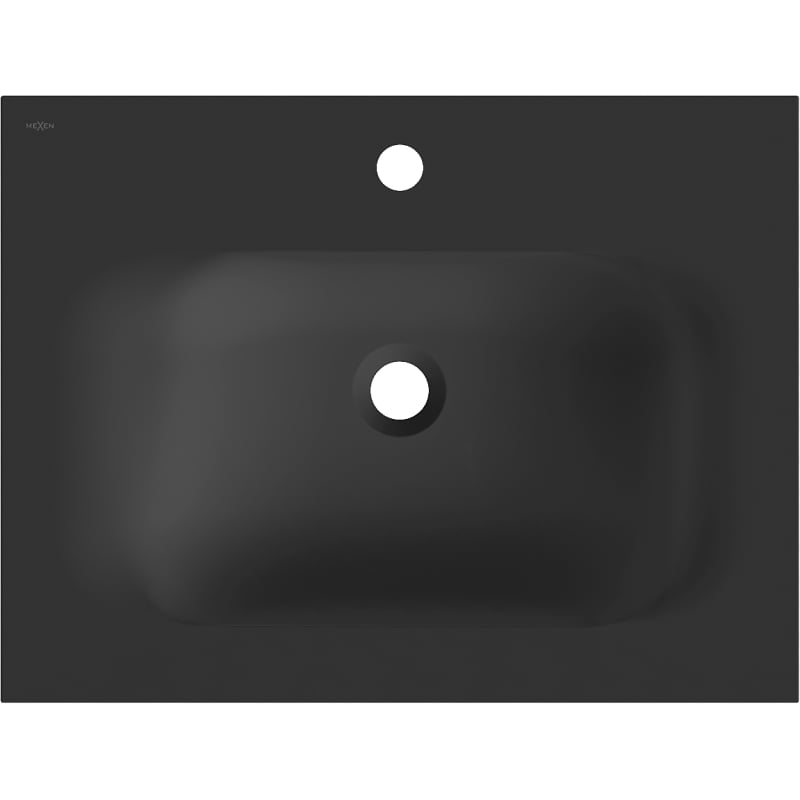 Mexen Vela Einbauwaschbecken 61 x 46,5 cm, schwarz matt - 25236071