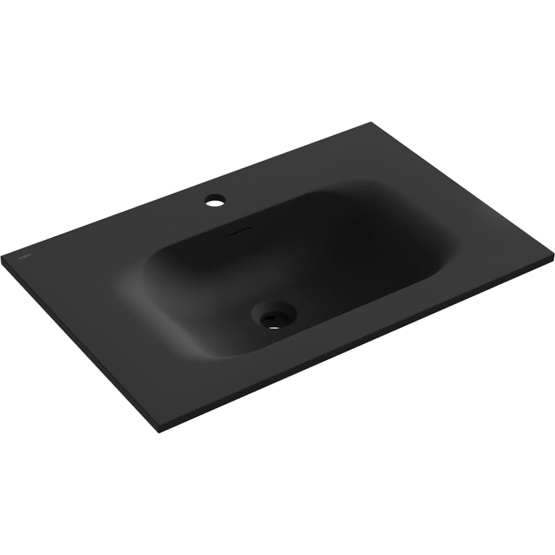 Mexen Vela Einbauwaschbecken 71 x 46,5 cm, Schwarz Matt - 25237071