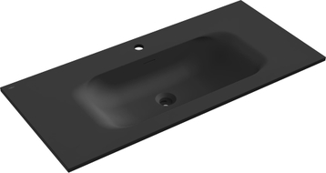 Mexen Vela Einbauwaschbecken 101 x 46,5 cm, schwarz matt - 25231071