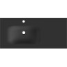 Mexen Vela Waschbecken, links in die Arbeitsplatte eingelassen, 101 x 46,5 cm, schwarz matt - 25231071L