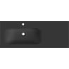 Mexen Vela Waschbecken links in die Arbeitsplatte eingelassen 121 x 46,5 cm, schwarz matt - 25231271L