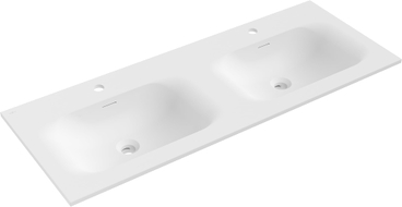 Mexen Vela Einbauwaschbecken doppelt 121 x 46,5 cm, weiß matt - 25231201D