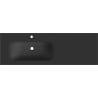 Mexen Vela Einbauwaschbecken links 141 x 46,5 cm, schwarz matt - 25231471L