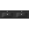 Mexen Vela Doppel-Einbauwaschbecken 161 x 46,5 cm, schwarz matt - 25231671D