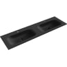 Mexen Vela Doppel-Einbauwaschbecken 161 x 46,5 cm, schwarz matt - 25231671D
