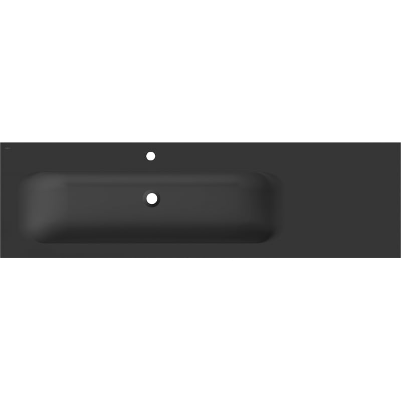 Mexen Vela Unterbauwaschbecken links 161 x 46,5 cm, schwarz matt - 25231671L