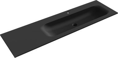 Mexen Vela Einbauwaschbecken rechts 161 x 46,5 cm, schwarz matt - 25231671P