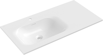 Mexen Vela Einbauwaschbecken links 91 x 46,5 cm, weiß glänzend - 25239000L