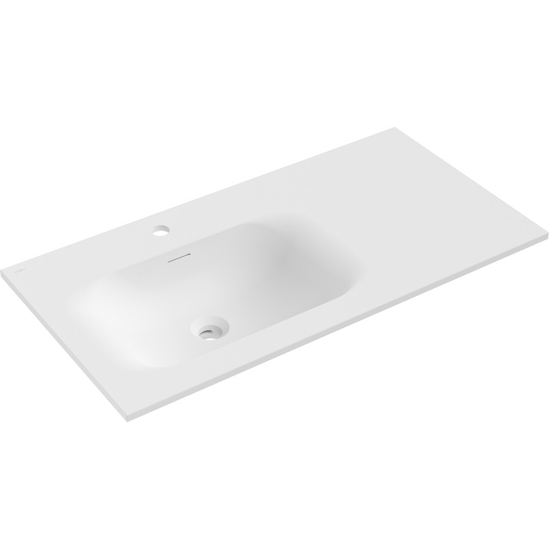 Mexen Vela Einbauwaschbecken links 91 x 46,5 cm, weiß matt - 25239001L