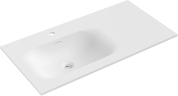 Mexen Vela Einbauwaschbecken links 91 x 46,5 cm, weiß matt - 25239001L