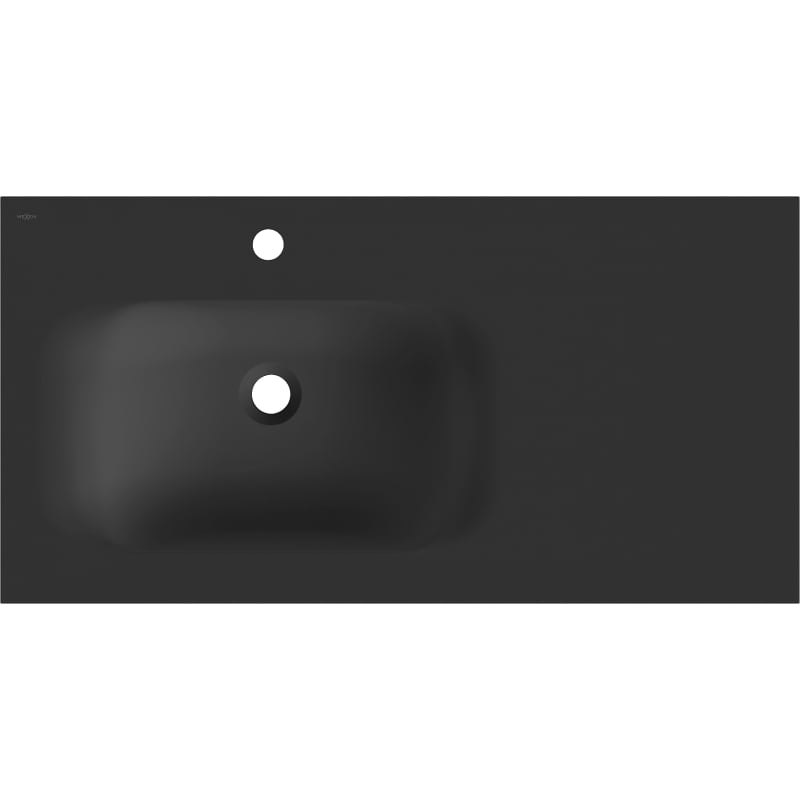 Mexen Vela eingebaute Waschtisch links 91 x 46,5 cm, schwarz matt - 25239071L