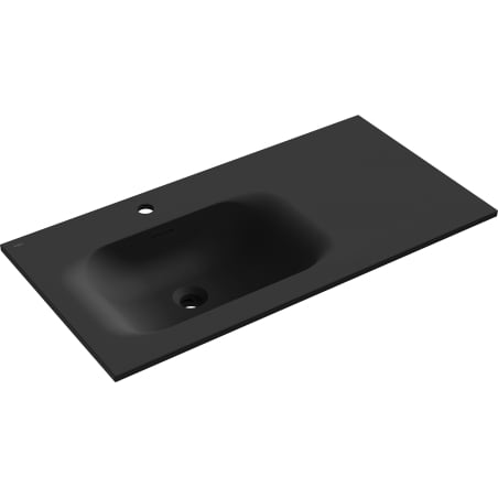 Mexen Vela eingebaute Waschtisch links 91 x 46,5 cm, schwarz matt - 25239071L