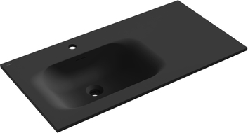 Mexen Vela eingebaute Waschtisch links 91 x 46,5 cm, schwarz matt - 25239071L