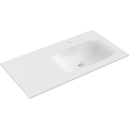 Mexen Vela Waschbecken eingebaut rechts 91 x 46,5 cm, matt weiß - 25239001P
