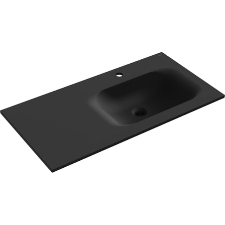 Mexen Vela eingebaute Waschbecken rechts 91 x 46,5 cm, schwarz matt - 25239071P