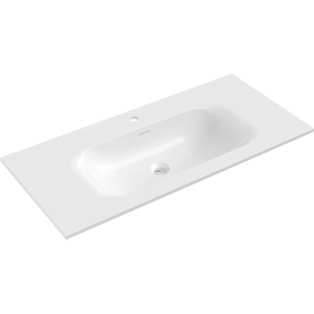 Mexen Vela Einbaubecken 101 x 46,5 cm, weiß glänzend - 25231000